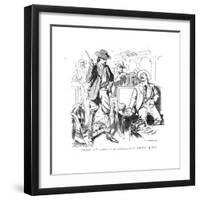 Brothers Rob a Train at Rocky Cut-null-Framed Premium Giclee Print