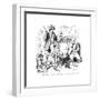 Brothers Rob a Train at Rocky Cut-null-Framed Premium Giclee Print