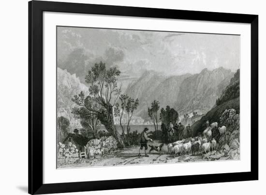 Brothers' Water, Lake District-Thomas Allom-Framed Art Print