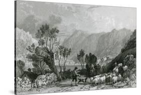 Brothers' Water, Lake District-Thomas Allom-Stretched Canvas