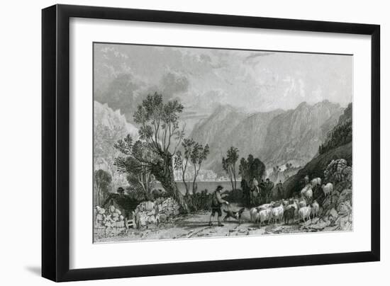 Brothers' Water, Lake District-Thomas Allom-Framed Art Print