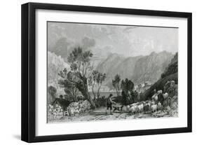 Brothers' Water, Lake District-Thomas Allom-Framed Art Print