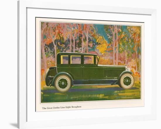 Brougham Car, Magazine Advertisement, USA, 1925-null-Framed Giclee Print