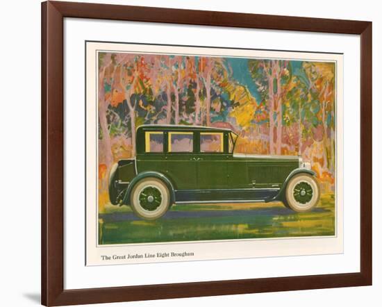 Brougham Car, Magazine Advertisement, USA, 1925-null-Framed Giclee Print