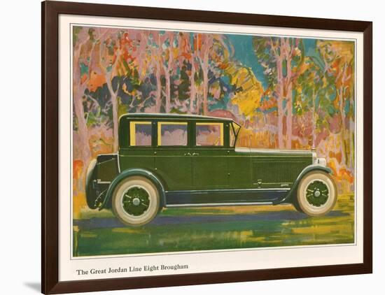 Brougham Car, Magazine Advertisement, USA, 1925-null-Framed Giclee Print