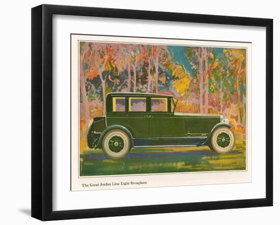 Brougham Car, Magazine Advertisement, USA, 1925-null-Framed Giclee Print