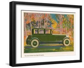 Brougham Car, Magazine Advertisement, USA, 1925-null-Framed Giclee Print