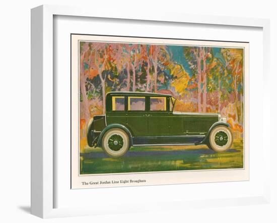 Brougham Car, Magazine Advertisement, USA, 1925-null-Framed Giclee Print