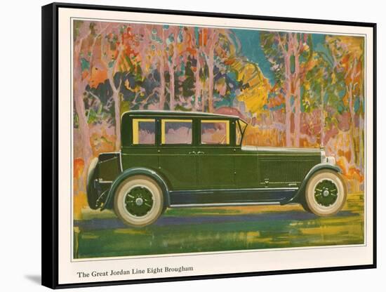 Brougham Car, Magazine Advertisement, USA, 1925-null-Framed Stretched Canvas