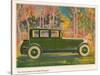 Brougham Car, Magazine Advertisement, USA, 1925-null-Stretched Canvas