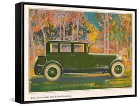 Brougham Car, Magazine Advertisement, USA, 1925-null-Framed Stretched Canvas