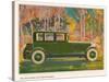 Brougham Car, Magazine Advertisement, USA, 1925-null-Stretched Canvas