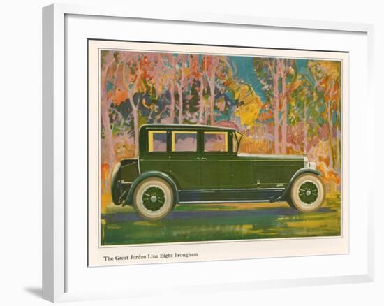 Brougham Car, Magazine Advertisement, USA, 1925-null-Framed Giclee Print