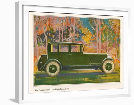 Brougham Car, Magazine Advertisement, USA, 1925-null-Framed Giclee Print