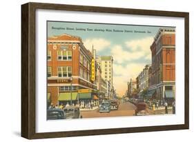 Broughton Street, Savannah, Georgia-null-Framed Art Print