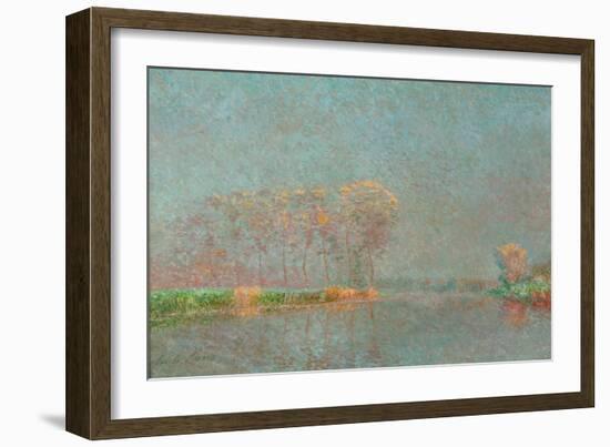 Brouillard sur la Lys-Fog on the river Lys.-Emile Claus-Framed Giclee Print