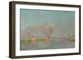 Brouillard sur la Lys-Fog on the river Lys.-Emile Claus-Framed Giclee Print