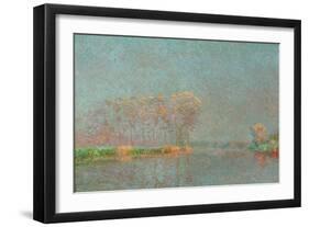 Brouillard sur la Lys-Fog on the river Lys.-Emile Claus-Framed Giclee Print