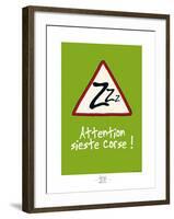 Broutch - Attention, sieste corse-Sylvain Bichicchi-Framed Art Print