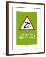 Broutch - Attention, sieste corse-Sylvain Bichicchi-Framed Art Print