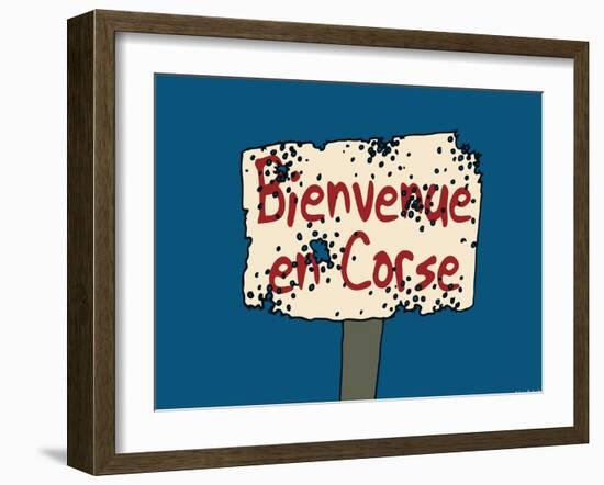 Broutch - Bienvenue en Corse-Sylvain Bichicchi-Framed Art Print