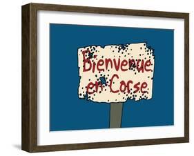 Broutch - Bienvenue en Corse-Sylvain Bichicchi-Framed Art Print