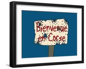 Broutch - Bienvenue en Corse-Sylvain Bichicchi-Framed Art Print