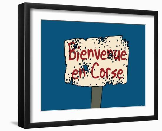 Broutch - Bienvenue en Corse-Sylvain Bichicchi-Framed Art Print