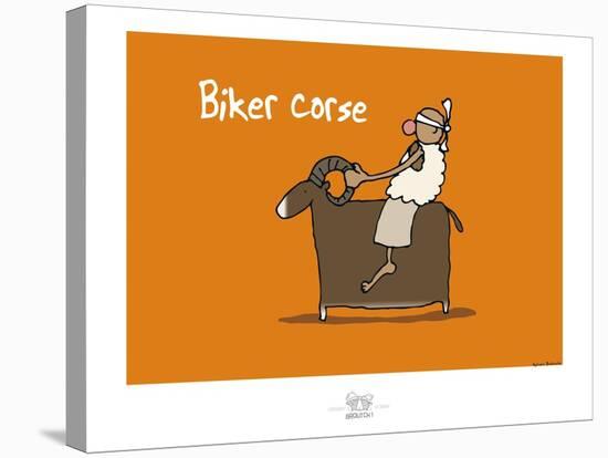 Broutch - Biker corse-Sylvain Bichicchi-Stretched Canvas