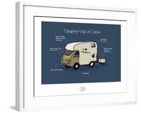 Broutch - Camping-car corse-Sylvain Bichicchi-Framed Art Print