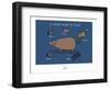 Broutch - Cochon vu par les Corses-Sylvain Bichicchi-Framed Art Print