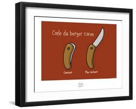 Broutch - Code du berger corse-Sylvain Bichicchi-Framed Art Print