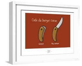 Broutch - Code du berger corse-Sylvain Bichicchi-Framed Art Print