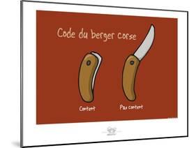 Broutch - Code du berger corse-Sylvain Bichicchi-Mounted Art Print