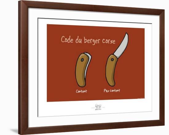 Broutch - Code du berger corse-Sylvain Bichicchi-Framed Art Print