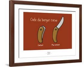 Broutch - Code du berger corse-Sylvain Bichicchi-Framed Art Print