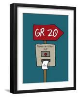 Broutch - GR 20-Sylvain Bichicchi-Framed Art Print