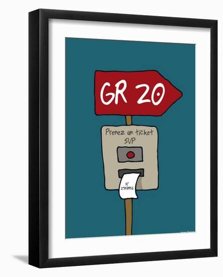 Broutch - GR 20-Sylvain Bichicchi-Framed Art Print