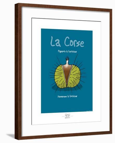 Broutch - La Corse, piquante à l'extérieur-Sylvain Bichicchi-Framed Art Print
