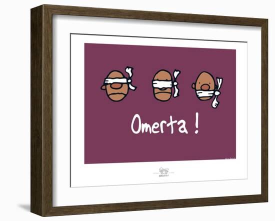 Broutch - Omerta-Sylvain Bichicchi-Framed Art Print