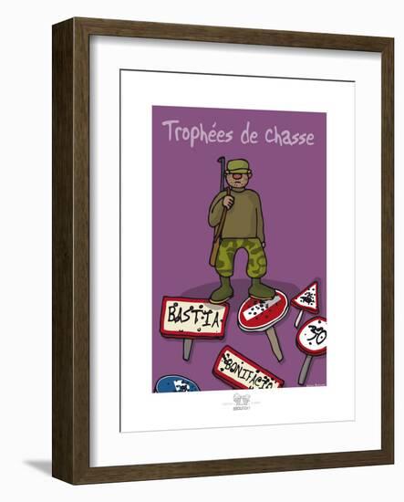 Broutch - Trophées de chasse corse-Sylvain Bichicchi-Framed Art Print