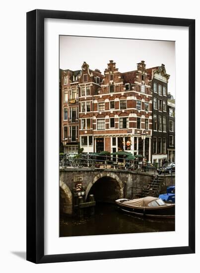 Brouwersgacht and Prinsengracht-Erin Berzel-Framed Photographic Print