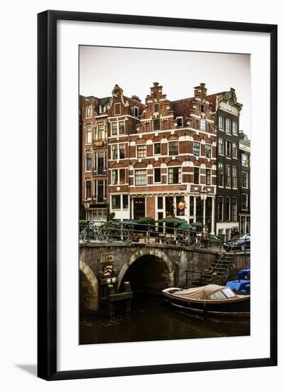 Brouwersgacht and Prinsengracht-Erin Berzel-Framed Photographic Print