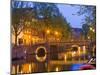 Brouwersgracht at Dusk, Amsterdam, Netherlands, Europe-Amanda Hall-Mounted Photographic Print