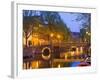 Brouwersgracht at Dusk, Amsterdam, Netherlands, Europe-Amanda Hall-Framed Photographic Print