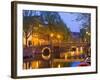 Brouwersgracht at Dusk, Amsterdam, Netherlands, Europe-Amanda Hall-Framed Photographic Print