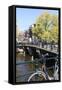 Brouwersgracht Canal, Amsterdam, Netherlands, Europe-Amanda Hall-Framed Stretched Canvas