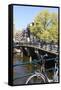 Brouwersgracht Canal, Amsterdam, Netherlands, Europe-Amanda Hall-Framed Stretched Canvas