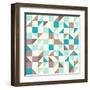 Brown and Blue Tiles-vitavalka-Framed Art Print