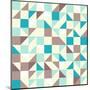 Brown and Blue Tiles-vitavalka-Mounted Art Print